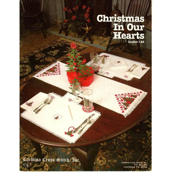 Carolina Cross Stitch Christmas in Our Hearts Counted Cross Stitch Pattern 1983 - Picture 1 of 2